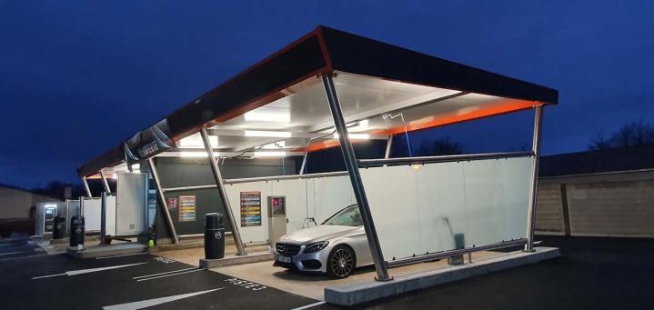 Charpentes de lavage et abris métallo-textiles France