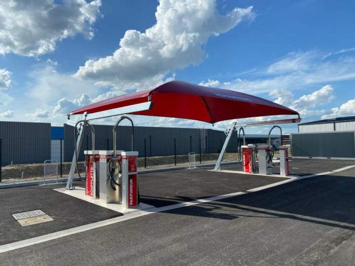 Charpentes de lavage et abris zone d'aspiration France