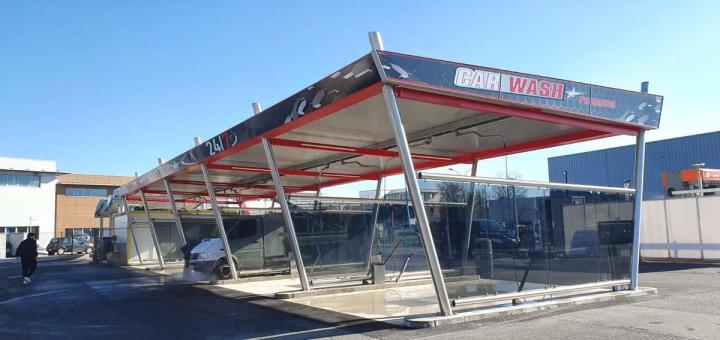 Charpentes de lavage et abris métallo-textiles France